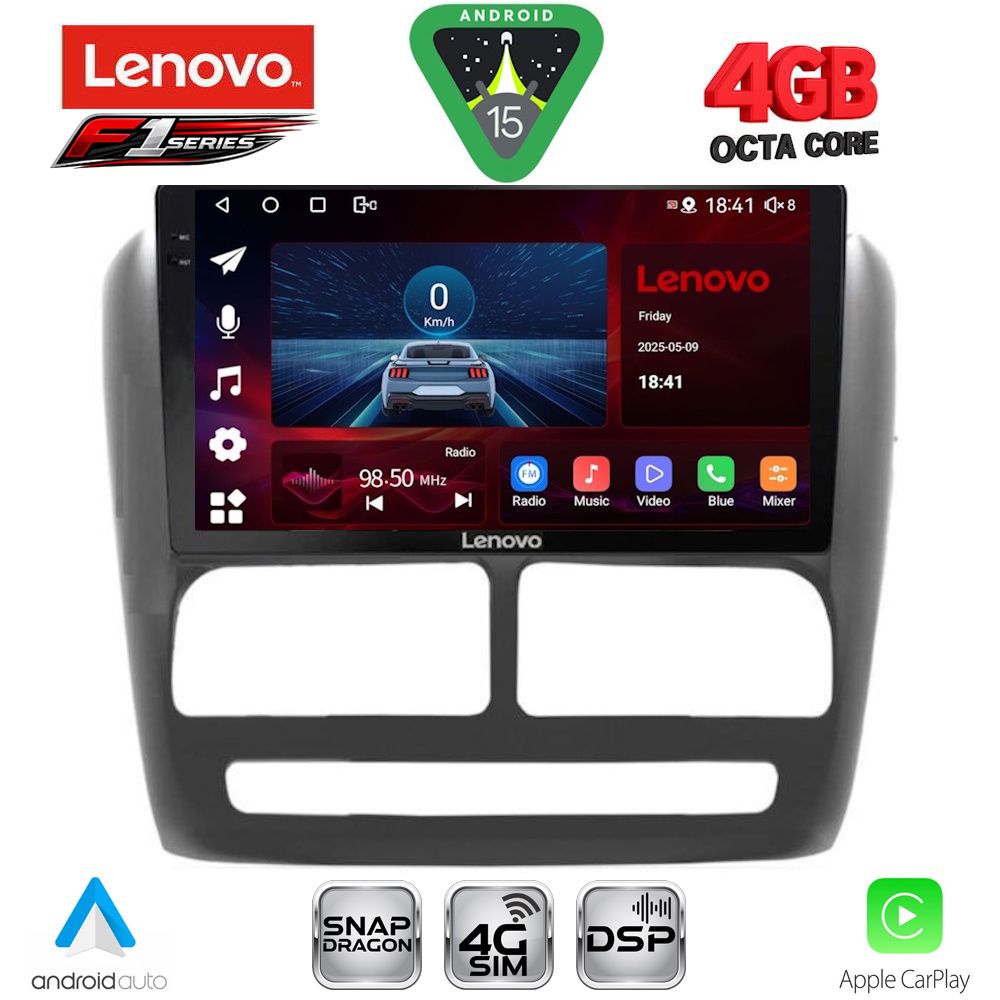 LENOVO SSQ 9137_CPA (9inc) MULTIMEDIA TABLET for FIAT DOBLO mod. 2010-2015