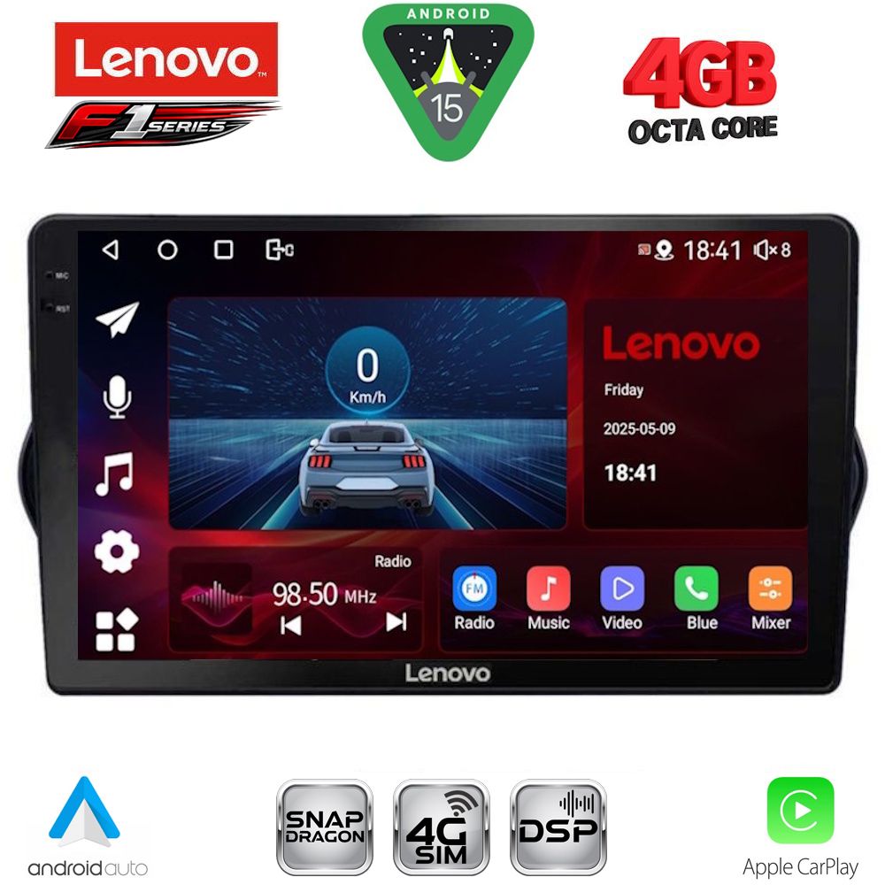 LENOVO SSQ 9148_CPA (9inc) MULTIMEDIA TABLET for FIAT TIPO mod. 2015-2023