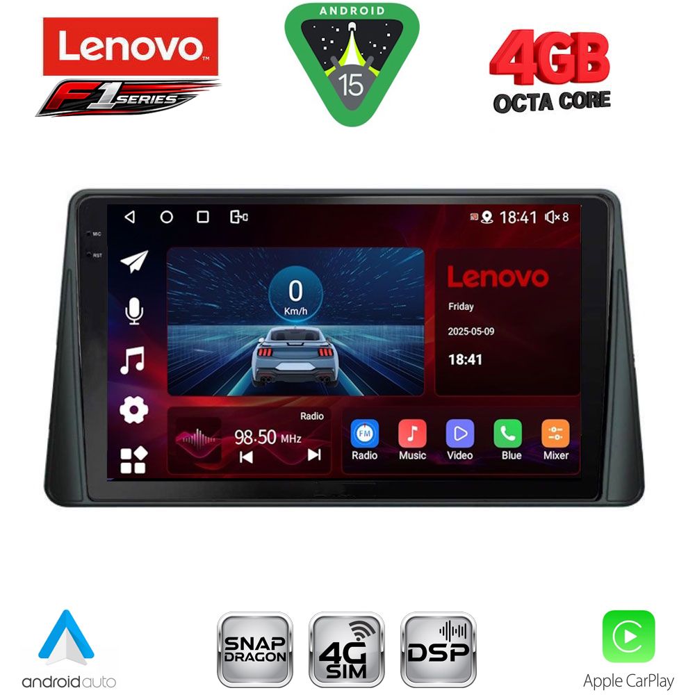 LENOVO SSQ 9158_CPA (9inc) MULTIMEDIA TABLET for FORD FOCUS mod. 2019-2025