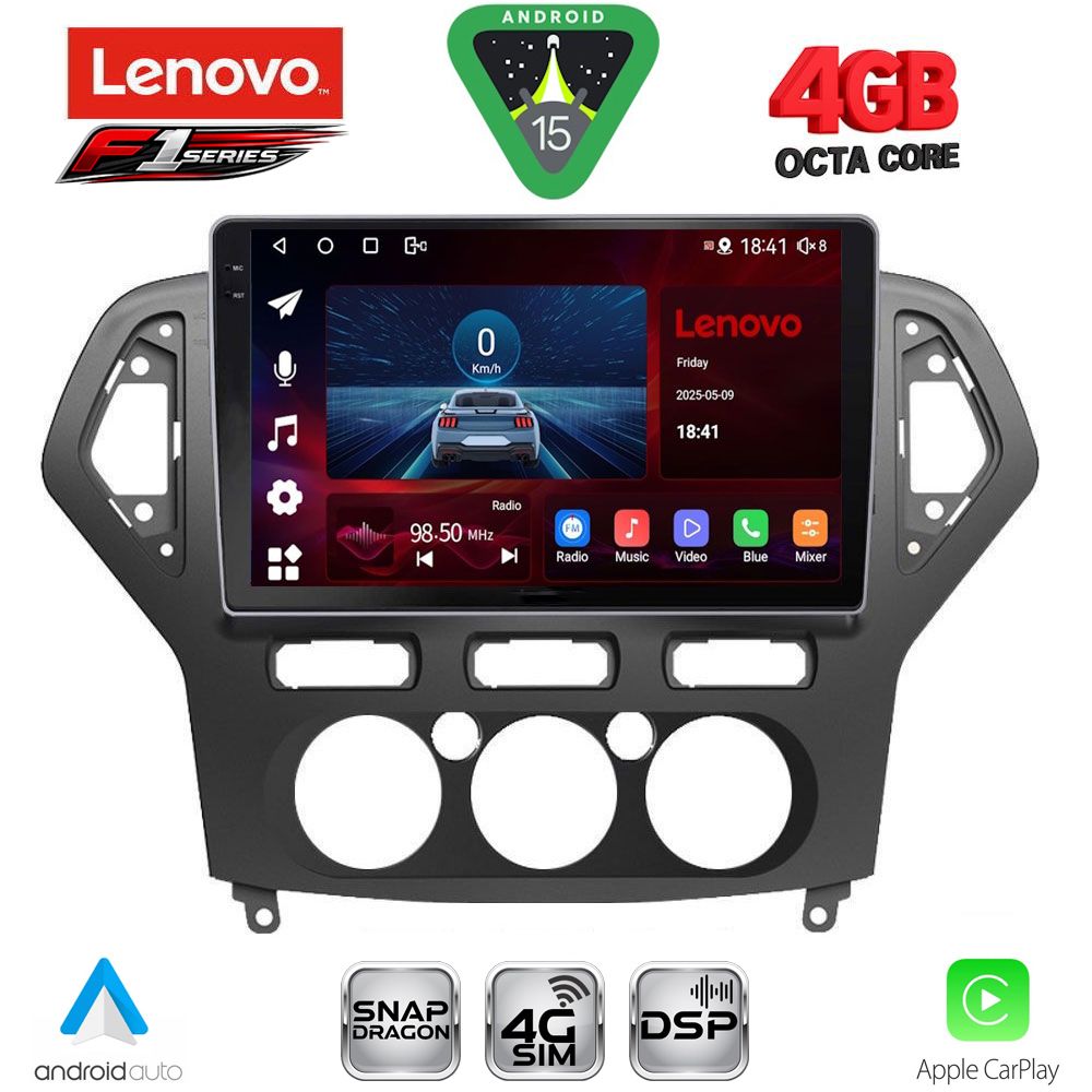 LENOVO SSQ 9162_CPA A/C (10inc) MULTIMEDIA TABLET for FORD MONDEO mod. 2007-2011