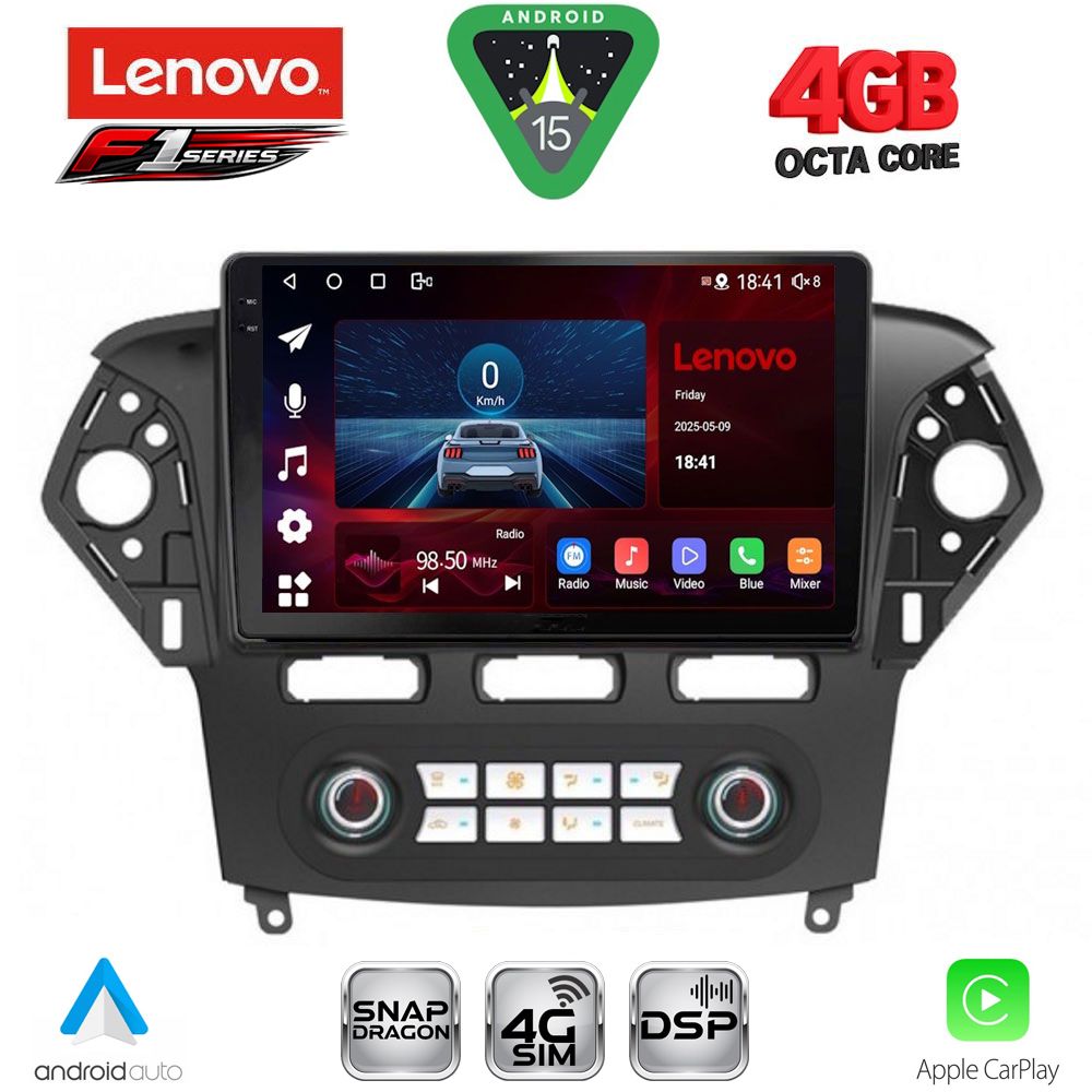 LENOVO SSQ 9163_CPA CLIMA (10inc) MULTIMEDIA TABLET for FORD MONDEO mod. 2011-2013