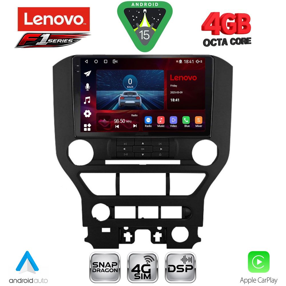 LENOVO SSQ 9166_CPA 3BUT (9inc) MULTIMEDIA TABLET for FORD MUSTANG mod. 2015-2020