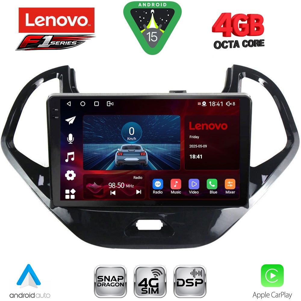 LENOVO SSQ 9167SH_CPA (9inc) MULTIMEDIA TABLET for FORD KA mod. 2017-2024