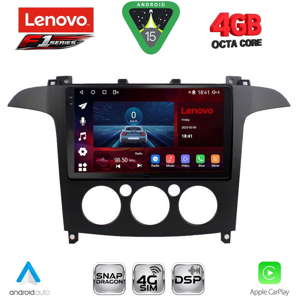 LENOVO SSQ 9175_CPA A/C (9inc) MULTIMEDIA TABLET for FORD SMAX mod. 2006-2014