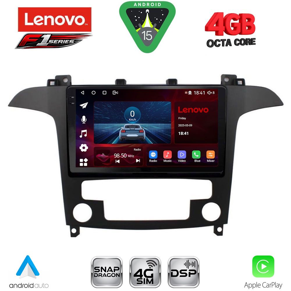 LENOVO SSQ 9175_CPA CLIMA (9inc) MULTIMEDIA TABLET for FORD SMAX mod. 2006-2014