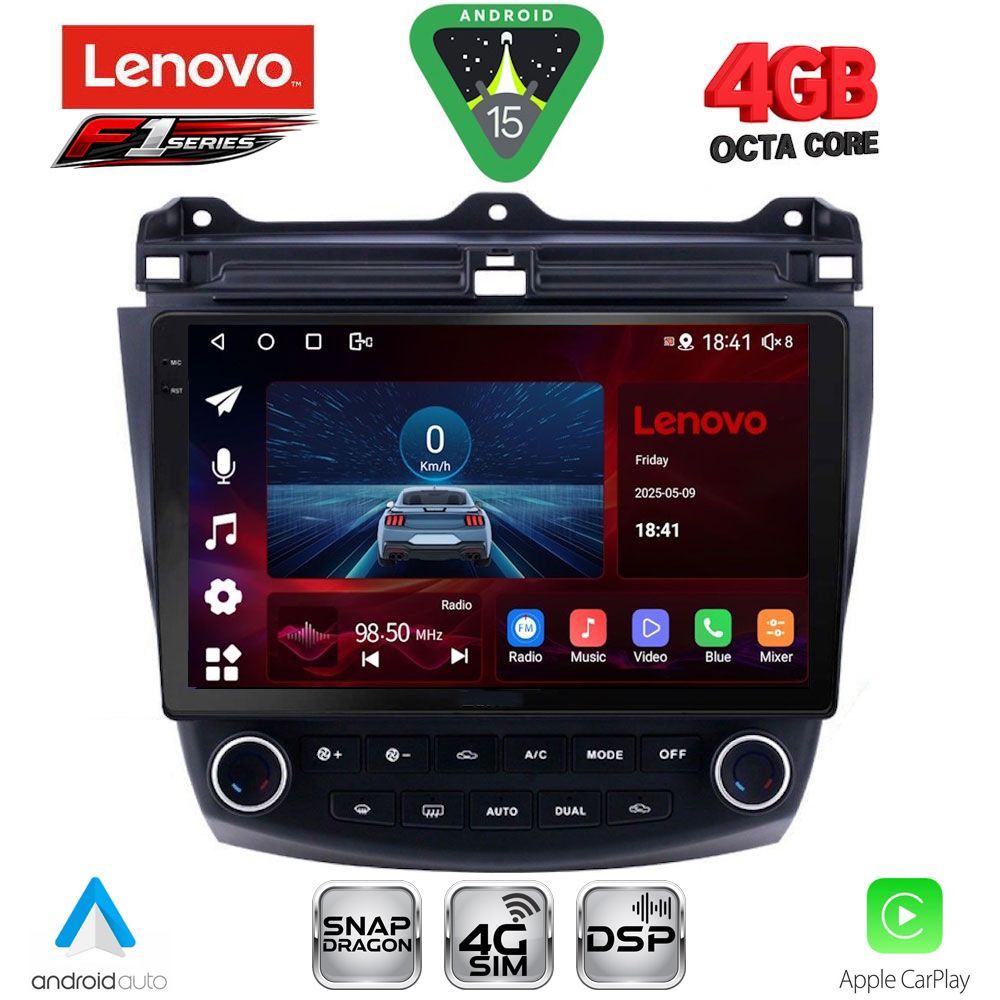 LENOVO SSQ 9182_CPA (10inc) MULTIMEDIA TABLET for HONDA ACCORD mod. 2003-2007