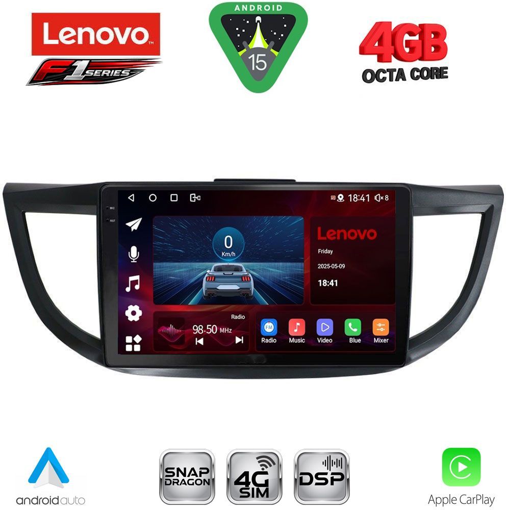 LENOVO SSQ 9198_CPA (10inc) MULTIMEDIA TABLET for HONDA CRV mod. 2013-2017