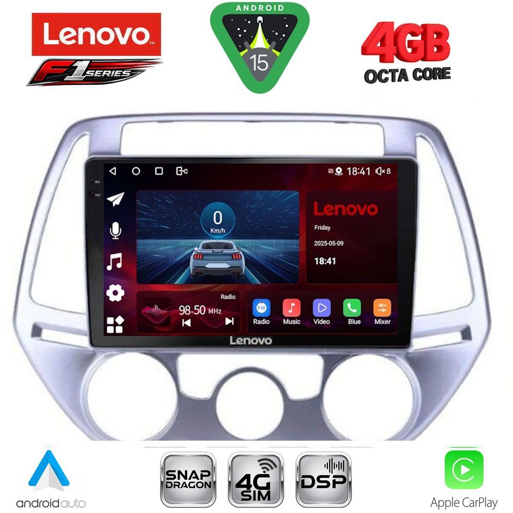 LENOVO SSQ 9227_CPA A/C (9inc) MULTIMEDIA TABLET for HYUNDAI i20 mod. 2008-2012