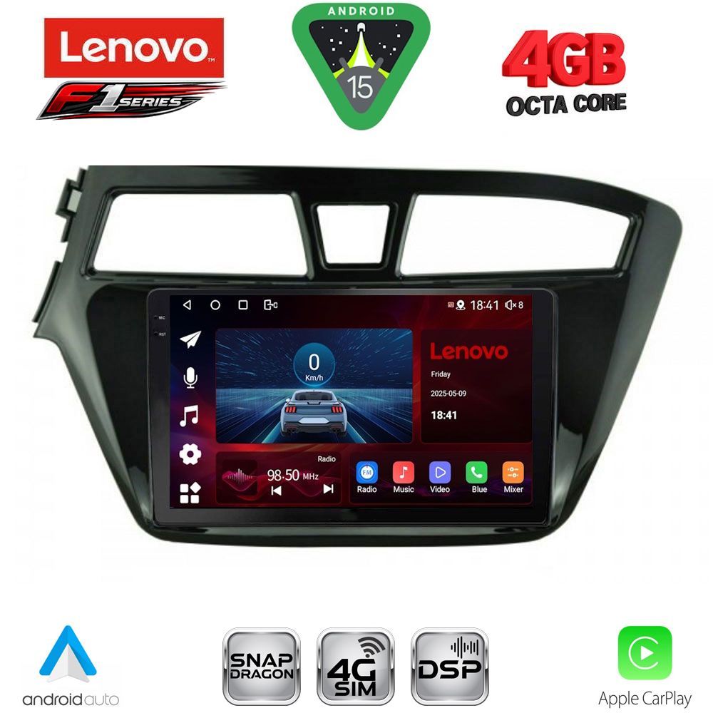 LENOVO SSQ 9229_CPA (9inc) MULTIMEDIA TABLET for HYUNDAI i20 mod. 2014-2018