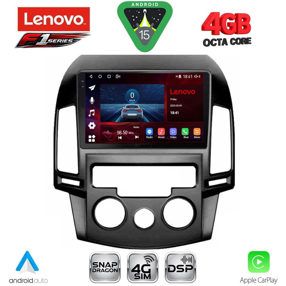 LENOVO SSQ 9231_CPA A/C (9inc) MULTIMEDIA TABLET for HYUNDAI i30 mod. 2007-2012