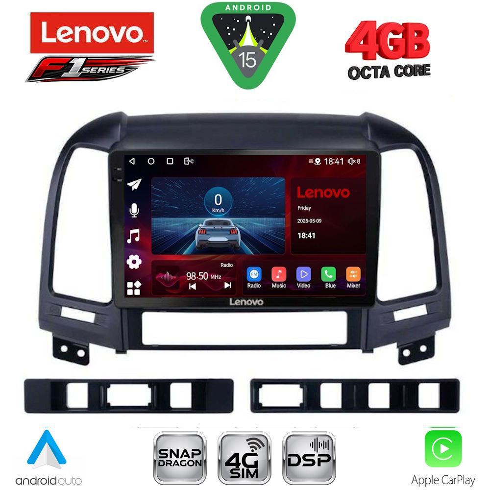 LENOVO SSQ 9239_CPA (9inc) MULTIMEDIA TABLET for HYUNDAI SANTA FE mod. 2005-2013