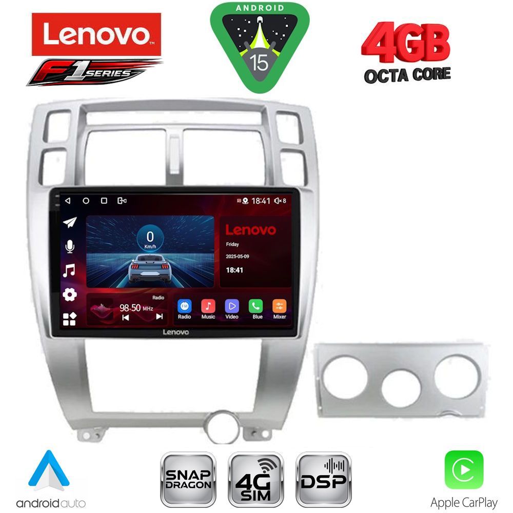 LENOVO SSQ 9241SL_CPA (10inc) MULTIMEDIA TABLET for HYUNDAI TUCSON mod. 2004-2010 (SILVER)
