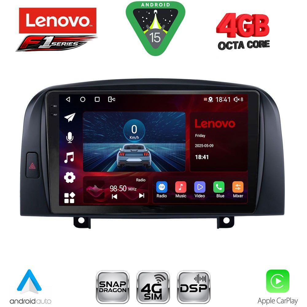 LENOVO SSQ 9248_CPA (9inc) MULTIMEDIA TABLET for HYUNDAI SONATA mod. 2006-2009