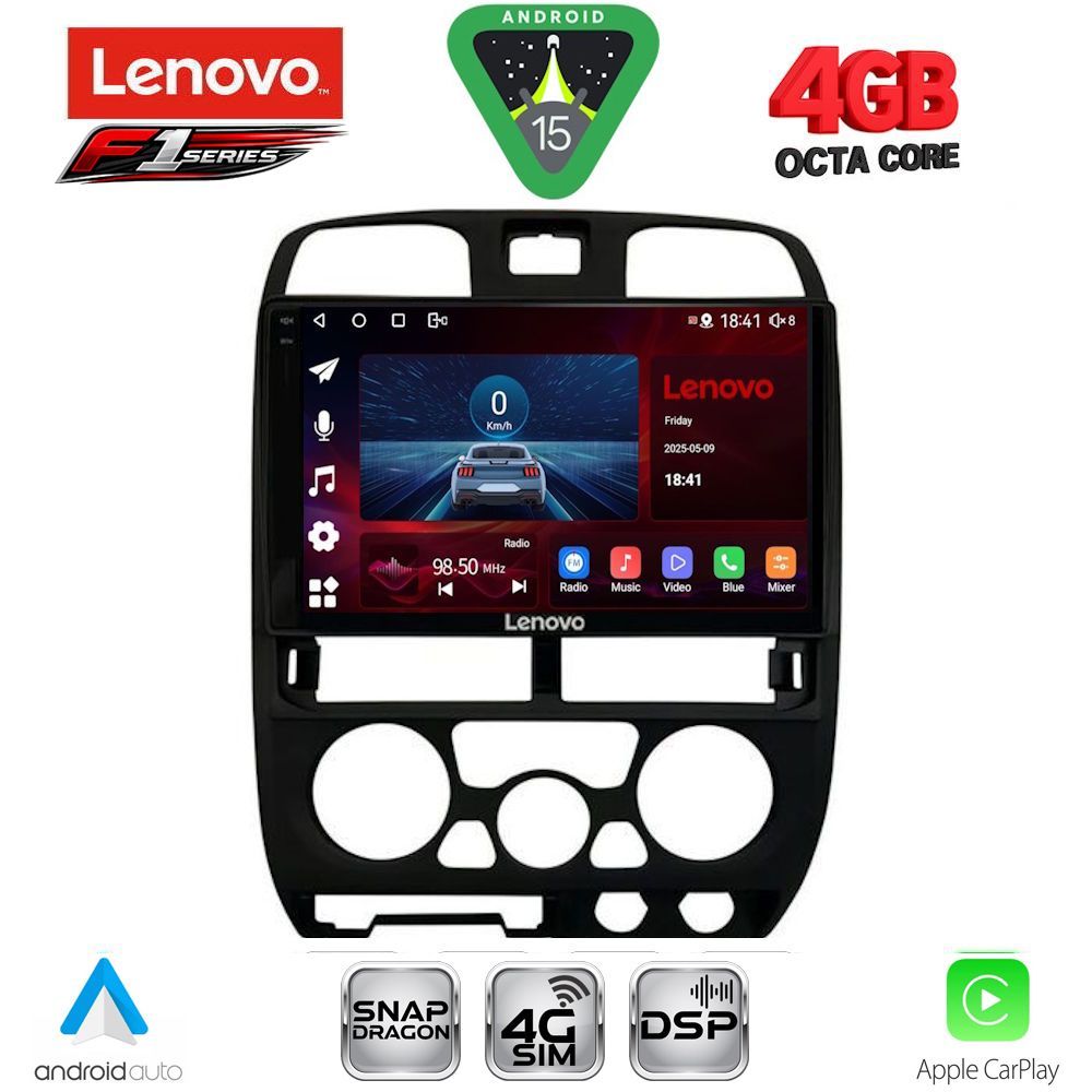 LENOVO SSQ 9253BL_CPA (9inc) MULTIMEDIA TABLET for ISUZU D-MAX mod. 2002-2008 (BLACK)