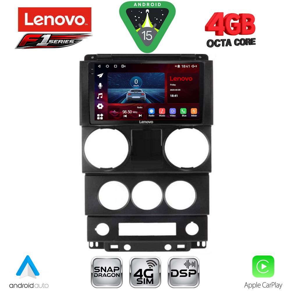 LENOVO SSQ 9292_CPA (9inc) MULTIMEDIA TABLET for JEEP WRANGLER mod. 2006-2011
