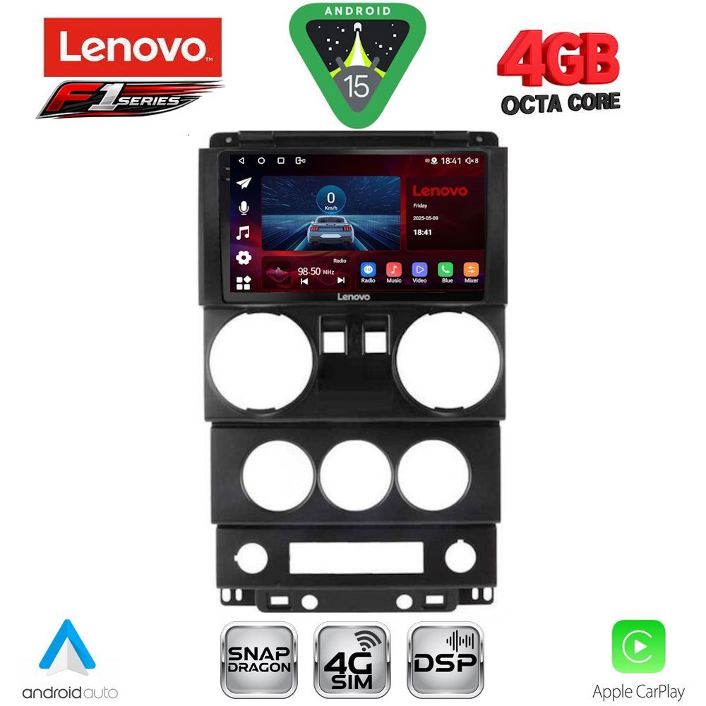LENOVO SSQ 9293_CPA (9inc) MULTIMEDIA TABLET for JEEP WRANGLER mod. 2006-2011