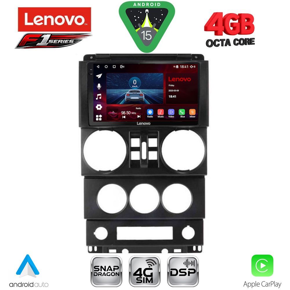 LENOVO SSQ 9294_CPA (9inc) MULTIMEDIA TABLET for JEEP WRANGLER mod. 2006-2011