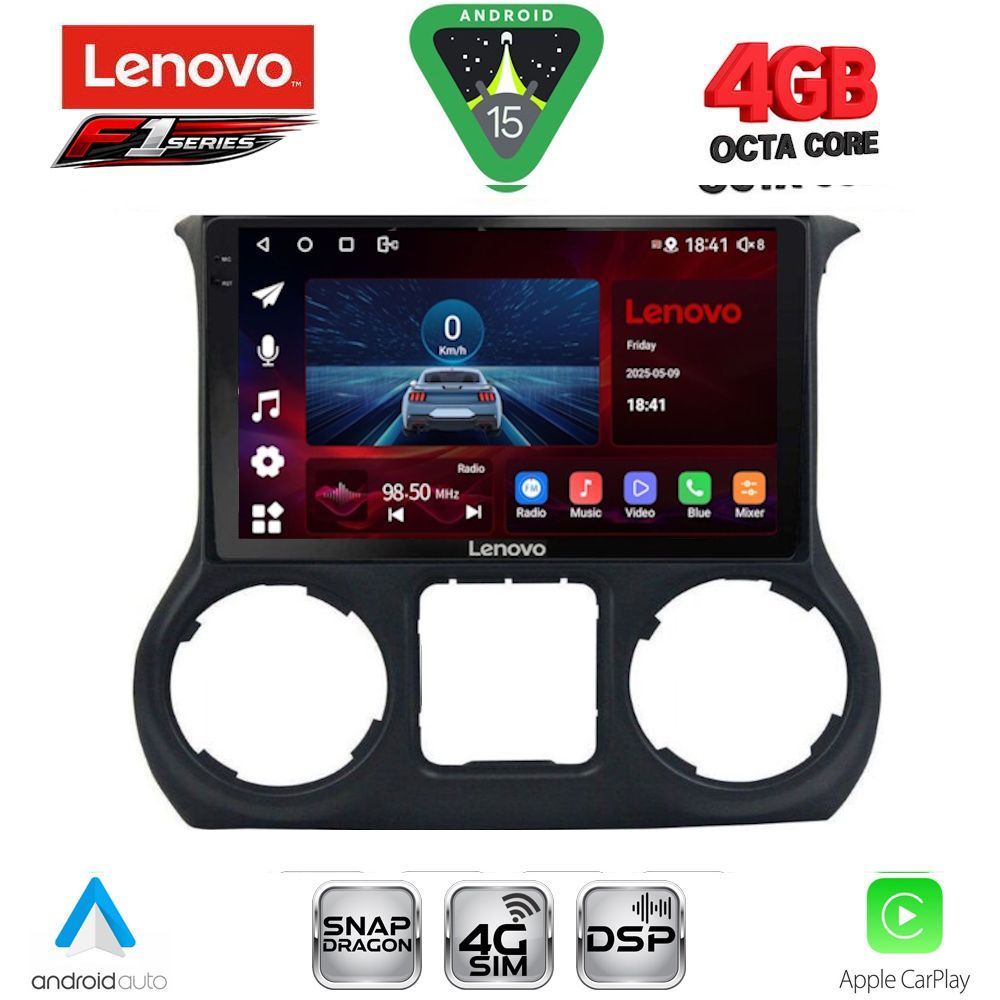 LENOVO SSQ 9295_CPA (10inc) MULTIMEDIA TABLET for JEEP WRANGLER mod. 2011-2014