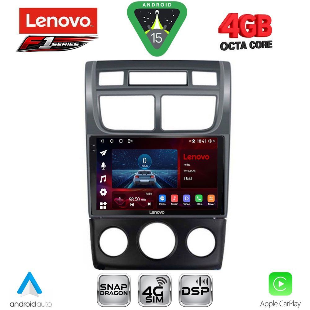 LENOVO SSQ 9324BL_CPA (A/C) (9inc) MULTIMEDIA TABLET for KIA SPORTAGE mod. 2004-2010