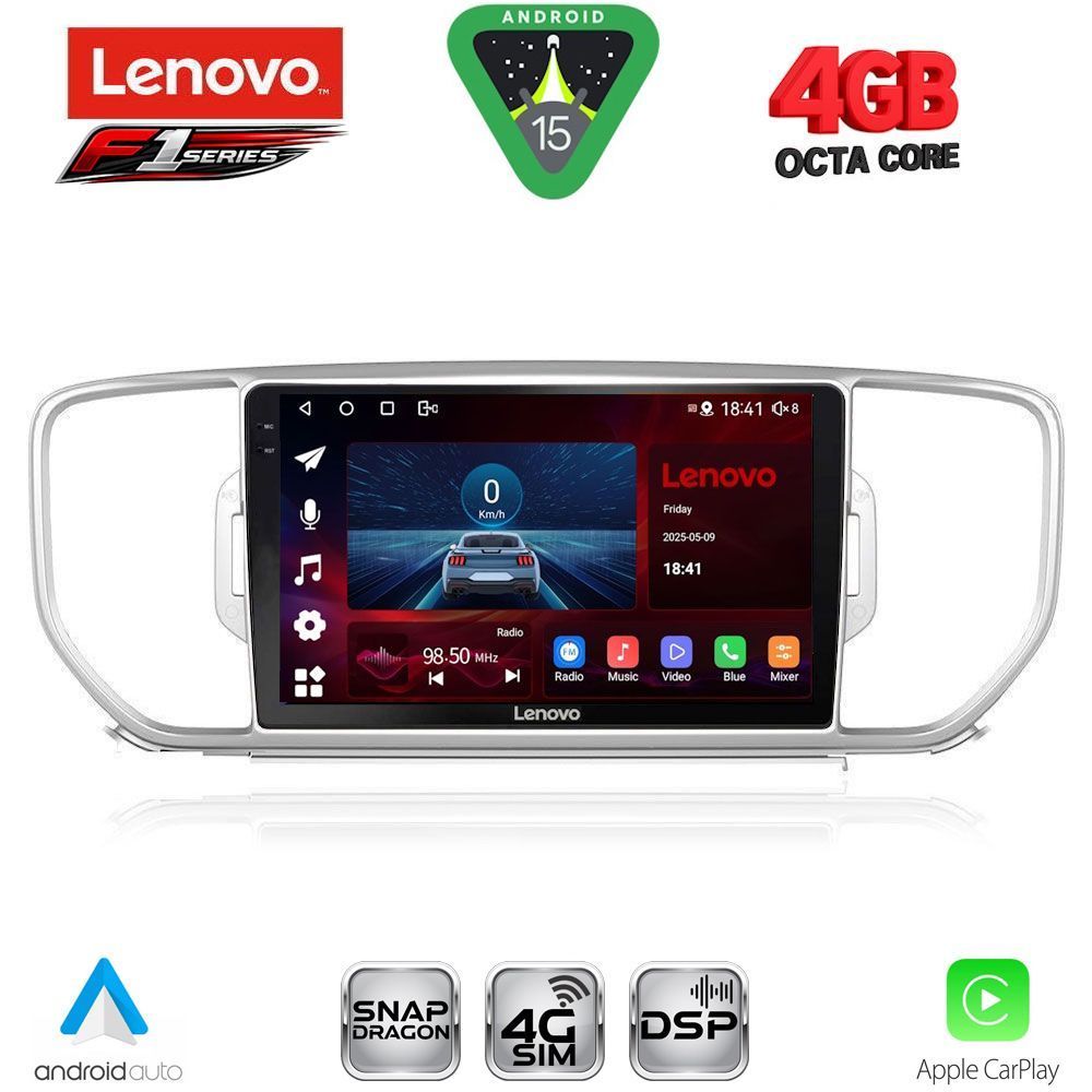 LENOVO SSQ 9326_CPA (9inc) MULTIMEDIA TABLET for KIA SPORTAGE mod. 2015-2018