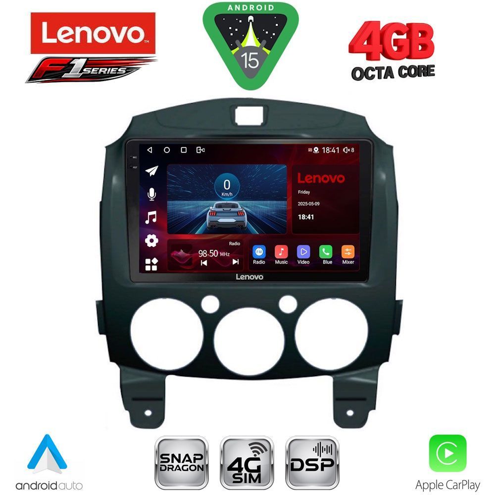 LENOVO SSQ 9361_CPA (9inc) MULTIMEDIA TABLET for MAZDA 2  mod. 2007-2014