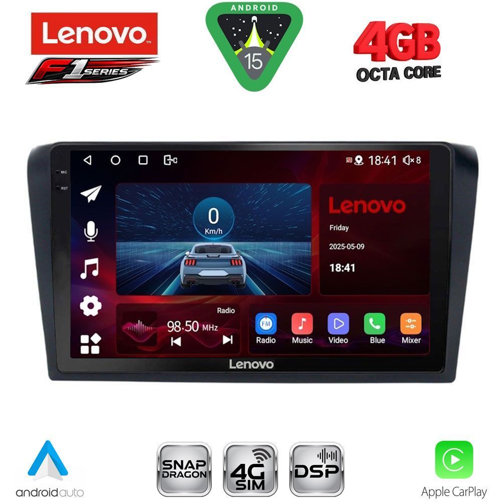LENOVO SSQ 9365_CPA (9inc) MULTIMEDIA TABLET for MAZDA 3 mod. 2003-2008
