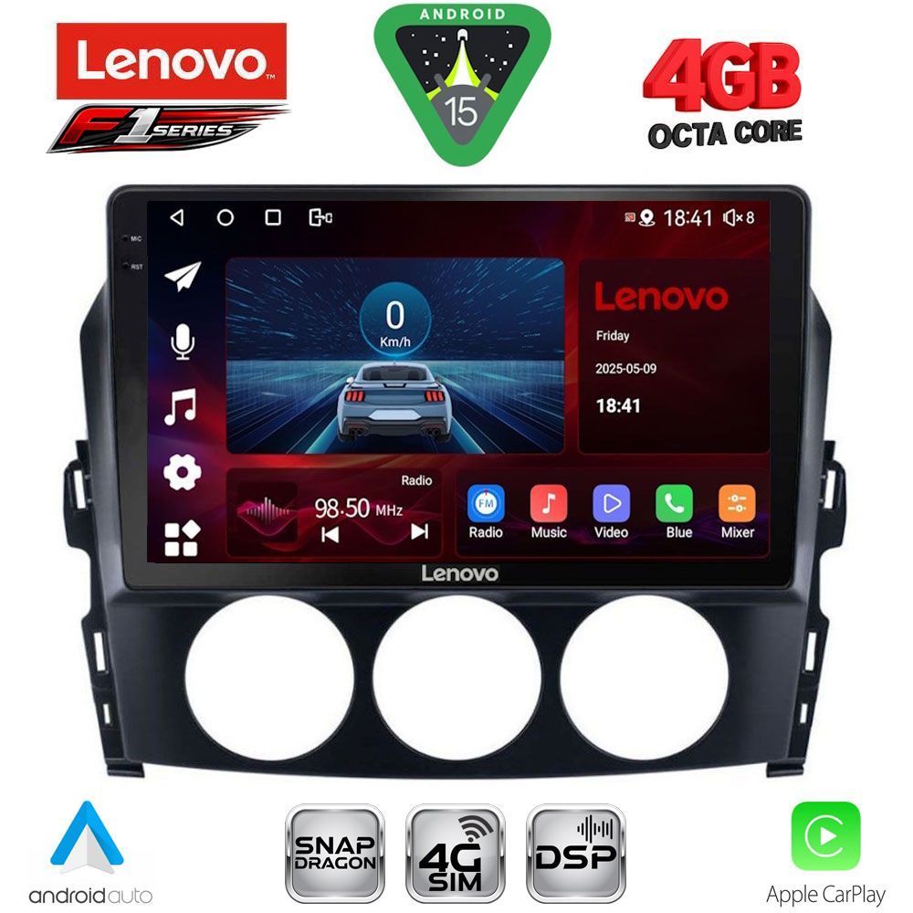LENOVO SSQ 9392_CPA (9inc) MULTIMEDIA TABLET for MAZDA MX5 mod. 2005-2015