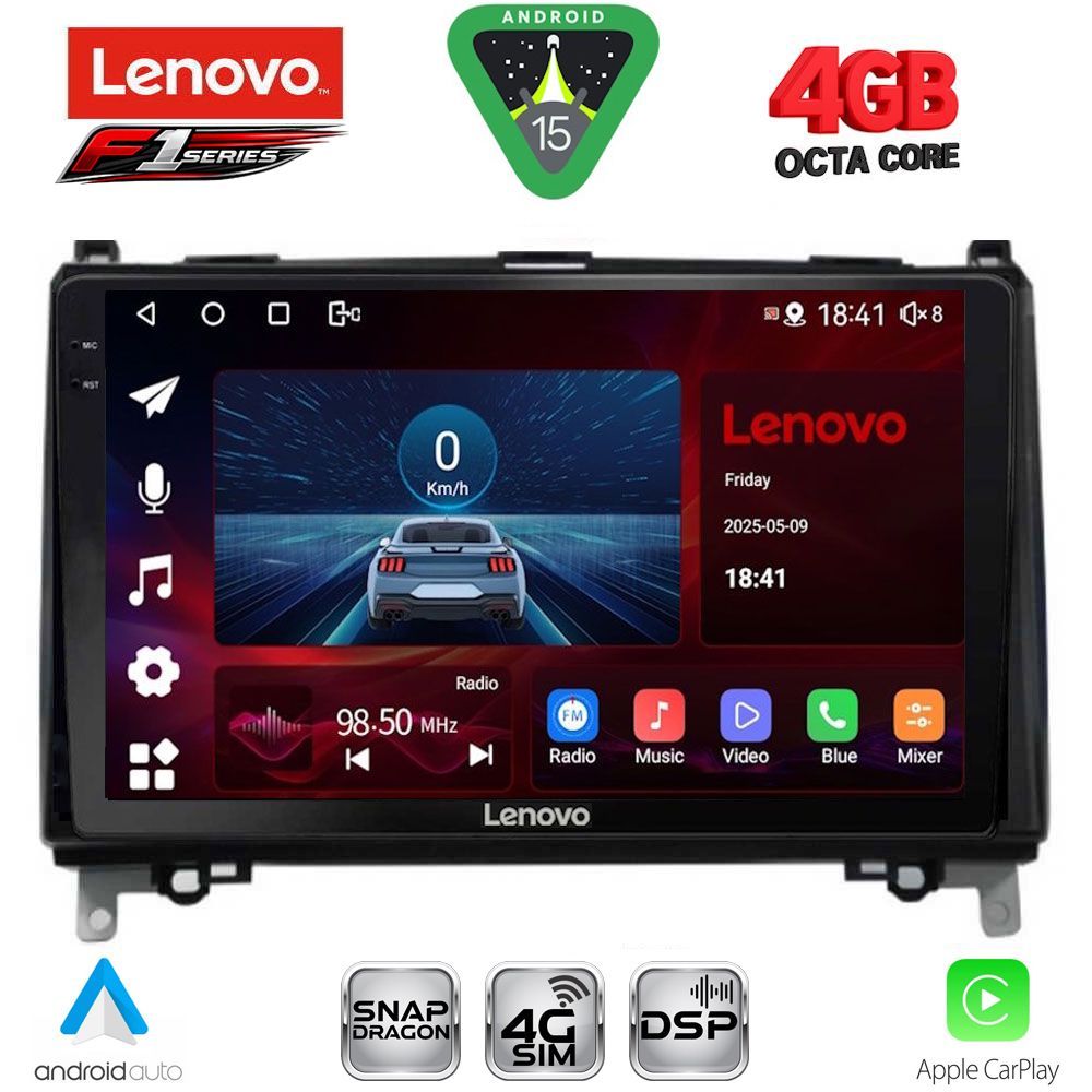 LENOVO SSQ 9400_CPA (9inc) MULTIMEDIA TABLET for MERCEDES A – B -SPRINTER – VITO mod. 2007-2020