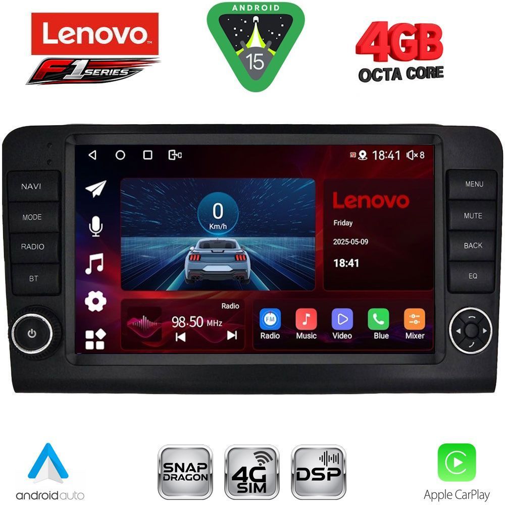 LENOVO SSQ 9416_CPA (9inc) MULTIMEDIA TABLET for MERCEDES ML (W164) – GL (X164) mod. 2005-2011