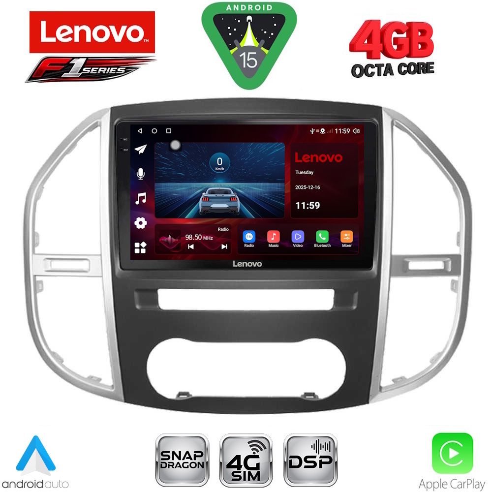 LENOVO SSQ 9429_CPA (10inc) MULTIMEDIA TABLET for MERCEDES VITO – VIANO (W447) mod. 2015-2024