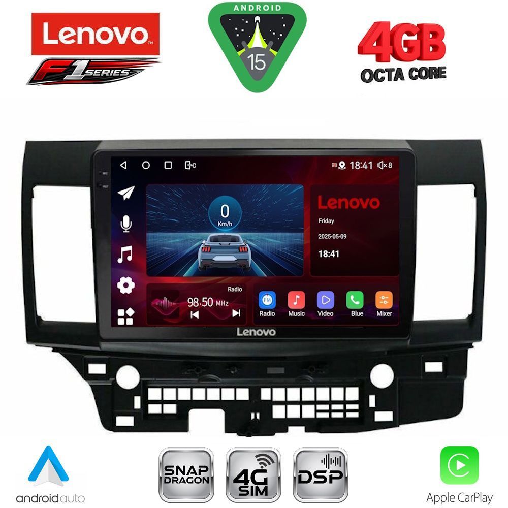 LENOVO SSQ 9434_CPA (10inc) MULTIMEDIA TABLET for MITSUBISHI LANCER mod. 2008-2017