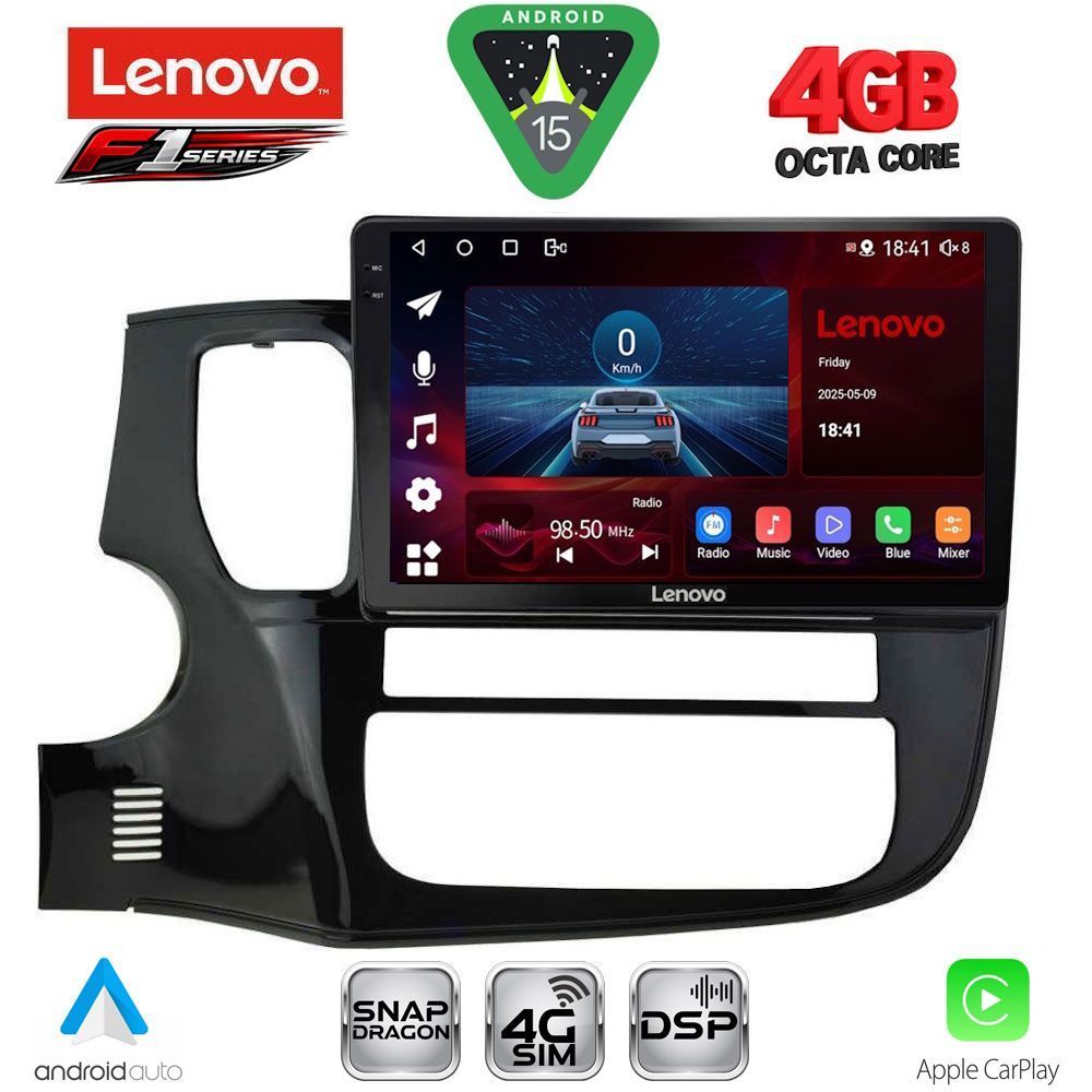 LENOVO SSQ 9443_CPA (10inc) MULTIMEDIA TABLET for MITSUBISHI OUTLANDER mod. 2013-2020
