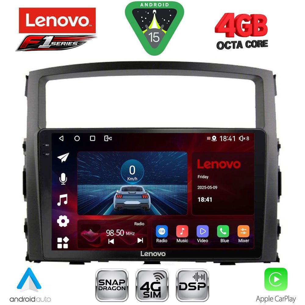 LENOVO SSQ 9446_CPA (9inc) MULTIMEDIA TABLET for MITSUBISHI PAJERO mod. 2006-2013