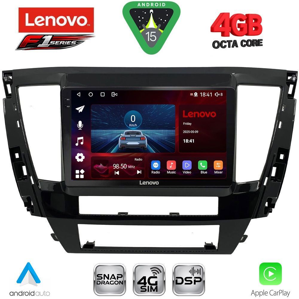 LENOVO SSQ 9447S_CPA (9inc) MULTIMEDIA TABLET for MITSUBISHI PAJERO SPORT mod. 2020-2026