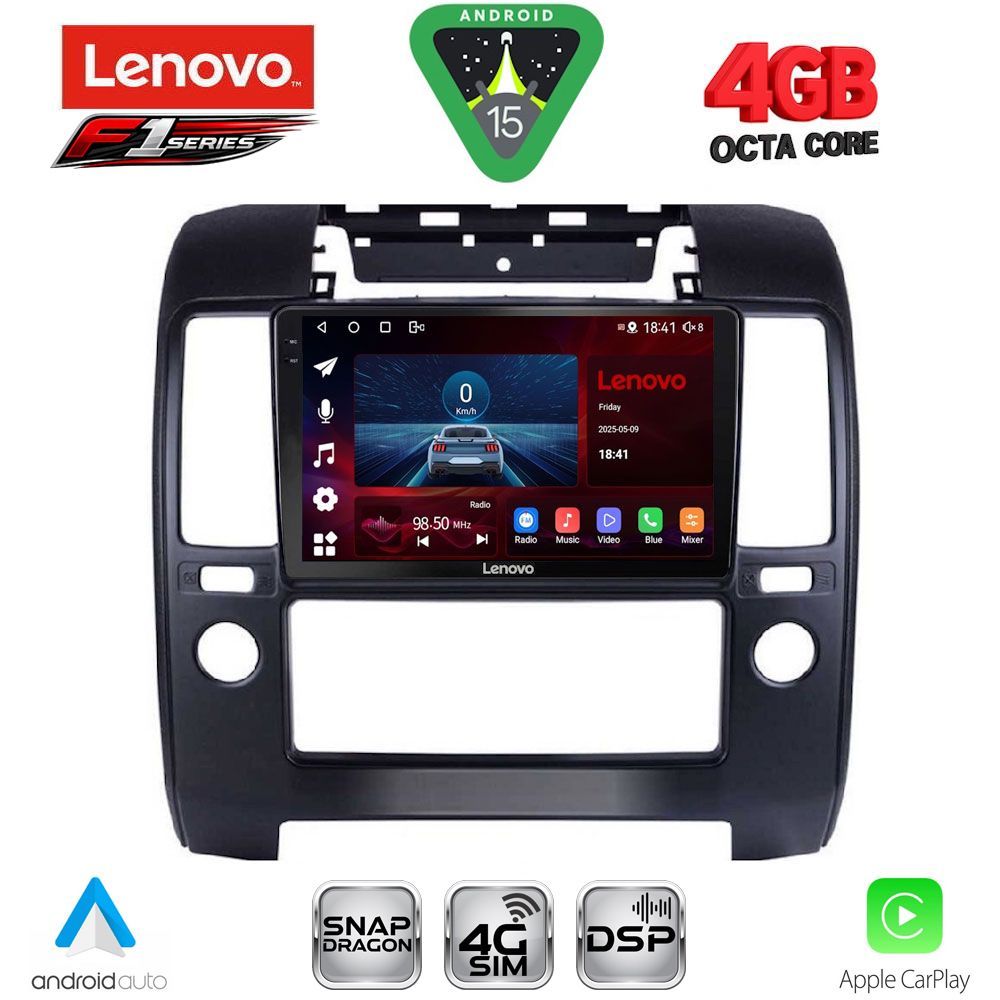 LENOVO SSQ 9454_CPA A/C (9inc) MULTIMEDIA TABLET for NISSAN NAVARA D40 mod. 2006-2011 με A/C
