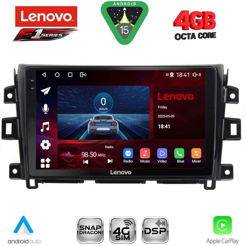 LENOVO SSQ 9456_CPA (10inc) MULTIMEDIA TABLET for NISSAN NAVARA mod. 2016-2025