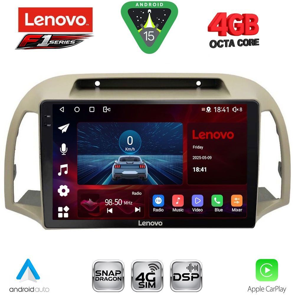 LENOVO SSQ 9457BG_CPA (9inc) MULTIMEDIA TABLET for NISSAN MICRA K12 mod. 2002-2010 (BEIGE)