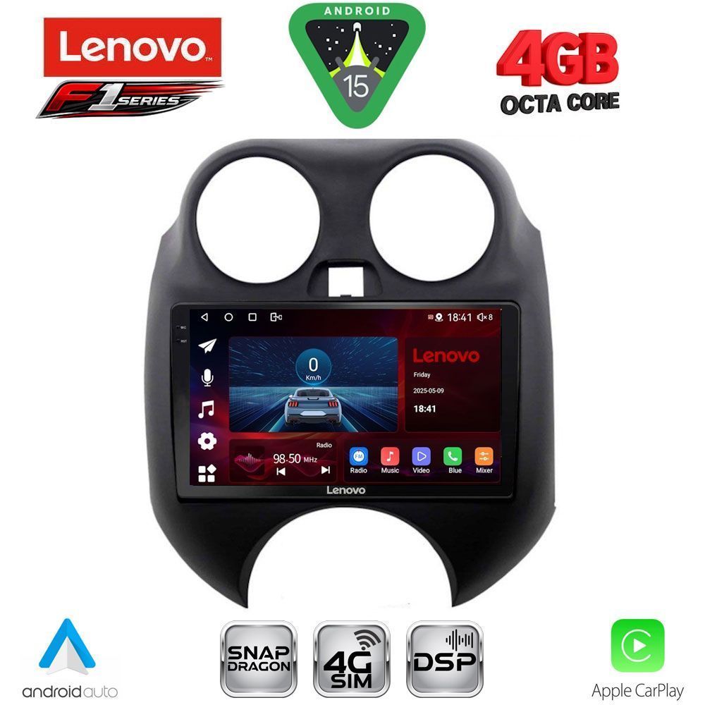 LENOVO SSQ 9459_CPA (9inc) MULTIMEDIA TABLET for NISSAN MICRA mod. 2010-2014