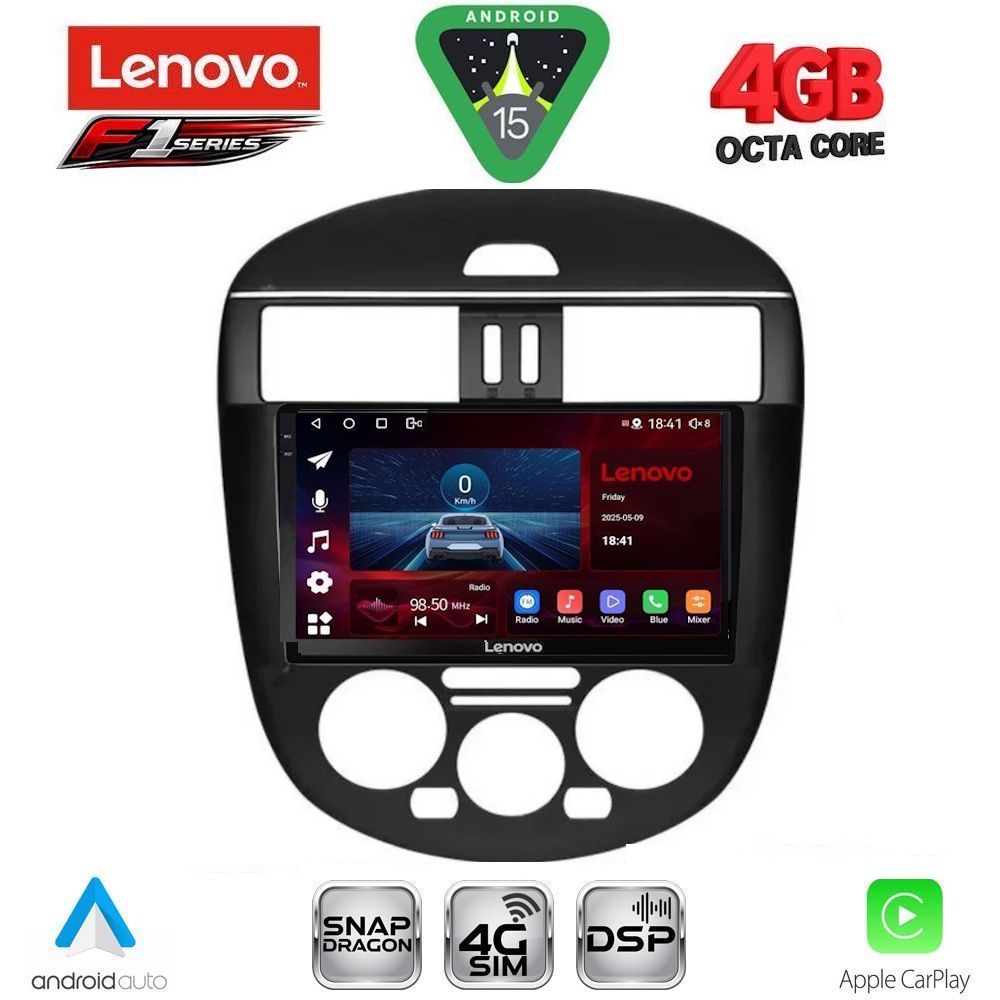 LENOVO SSQ 9465AC_CPA (9inc) MULTIMEDIA TABLET for NISSAN TIIDA mod. 2013-2023 with A/C
