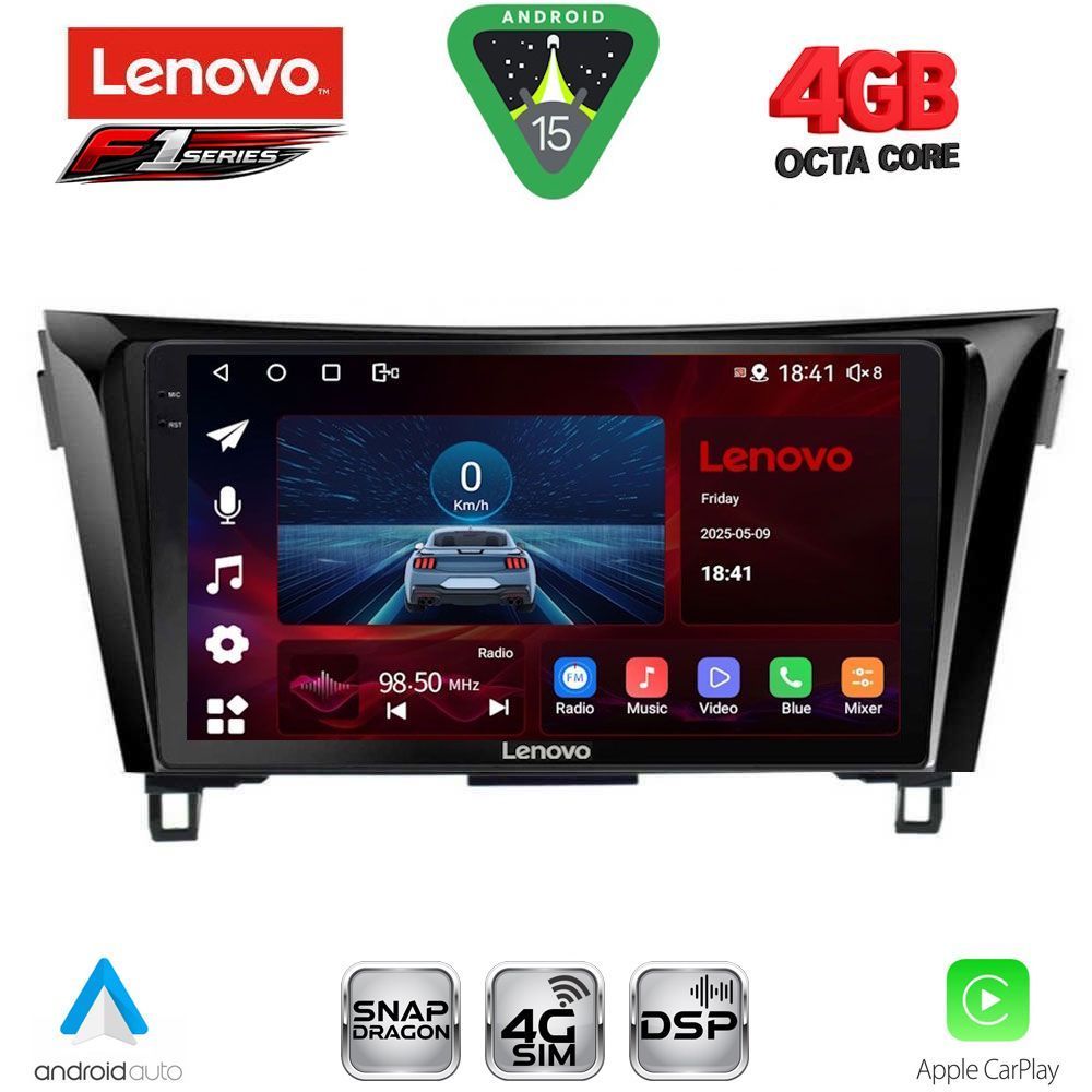 LENOVO SSQ 9468_CPA (10inc) MULTIMEDIA TABLET for NISSAN QASHQAI - XTRAIL mod. 2014-2021