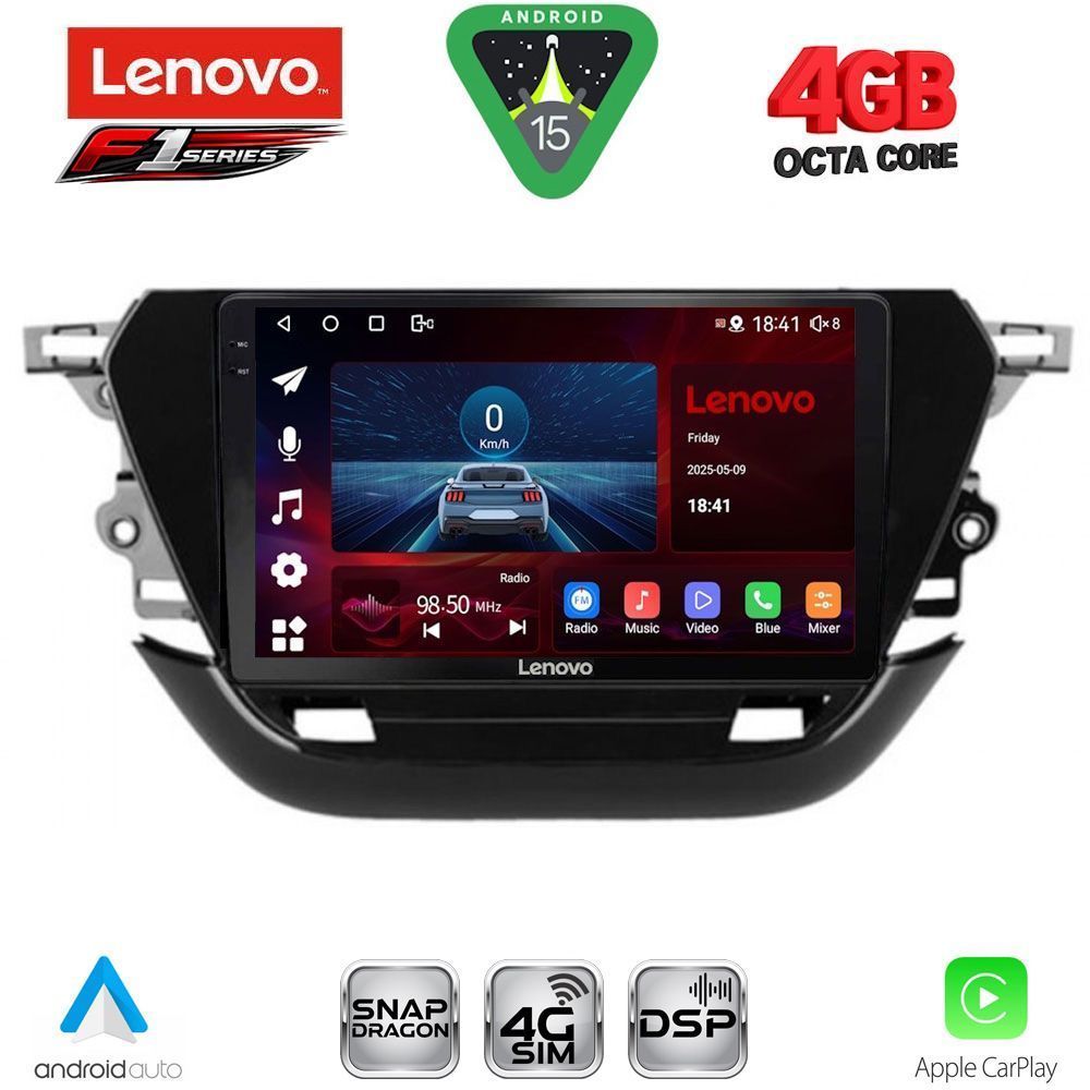 LENOVO SSQ 9487_CPA (9inc) MULTIMEDIA TABLET for OPEL CORSA F mod. 2019-2024