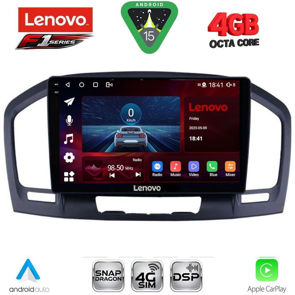 LENOVO SSQ 9491BL_CPA (9inc) MULTIMEDIA TABLET for OPEL INSIGNIA mod. 2008-2013 (BLACK)