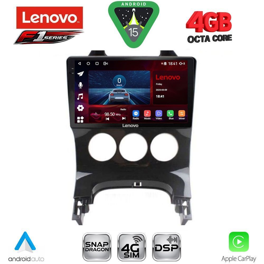 LENOVO SSQ 9515_CPA A/C (9inc) MULTIMEDIA TABLET for PEUGEOT 3008 mod. 2008-2016