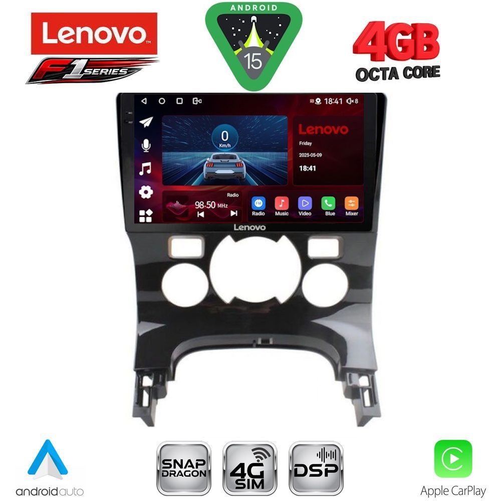LENOVO SSQ 9515_CPA CLIMA (9inc) MULTIMEDIA TABLET for PEUGEOT 3008 mod. 2008-2016