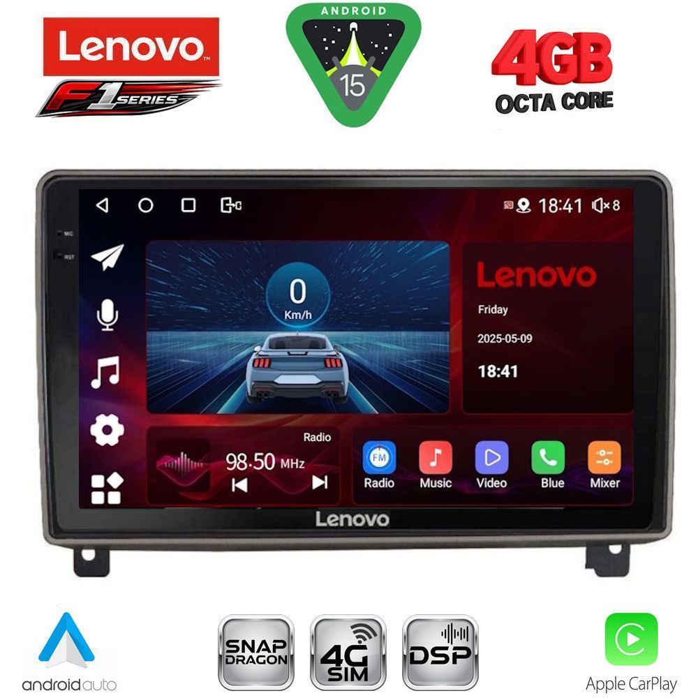 LENOVO SSQ 9517_CPA (9inc) MULTIMEDIA TABLET for PEUGEOT 407 mod. 2004-2011