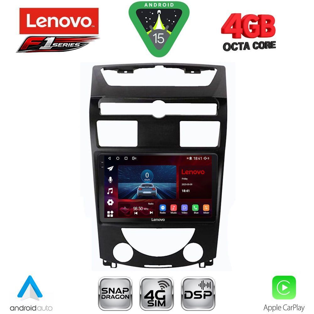 LENOVO SSQ 9657_CPA (10inc) MULTIMEDIA TABLET for SSANGYONG REXTON mod. 2006-2015