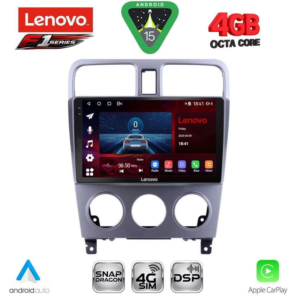 LENOVO SSQ 9661_CPA (9inc) MULTIMEDIA TABLET for SUBARU FORESTER mod. 2002-2008
