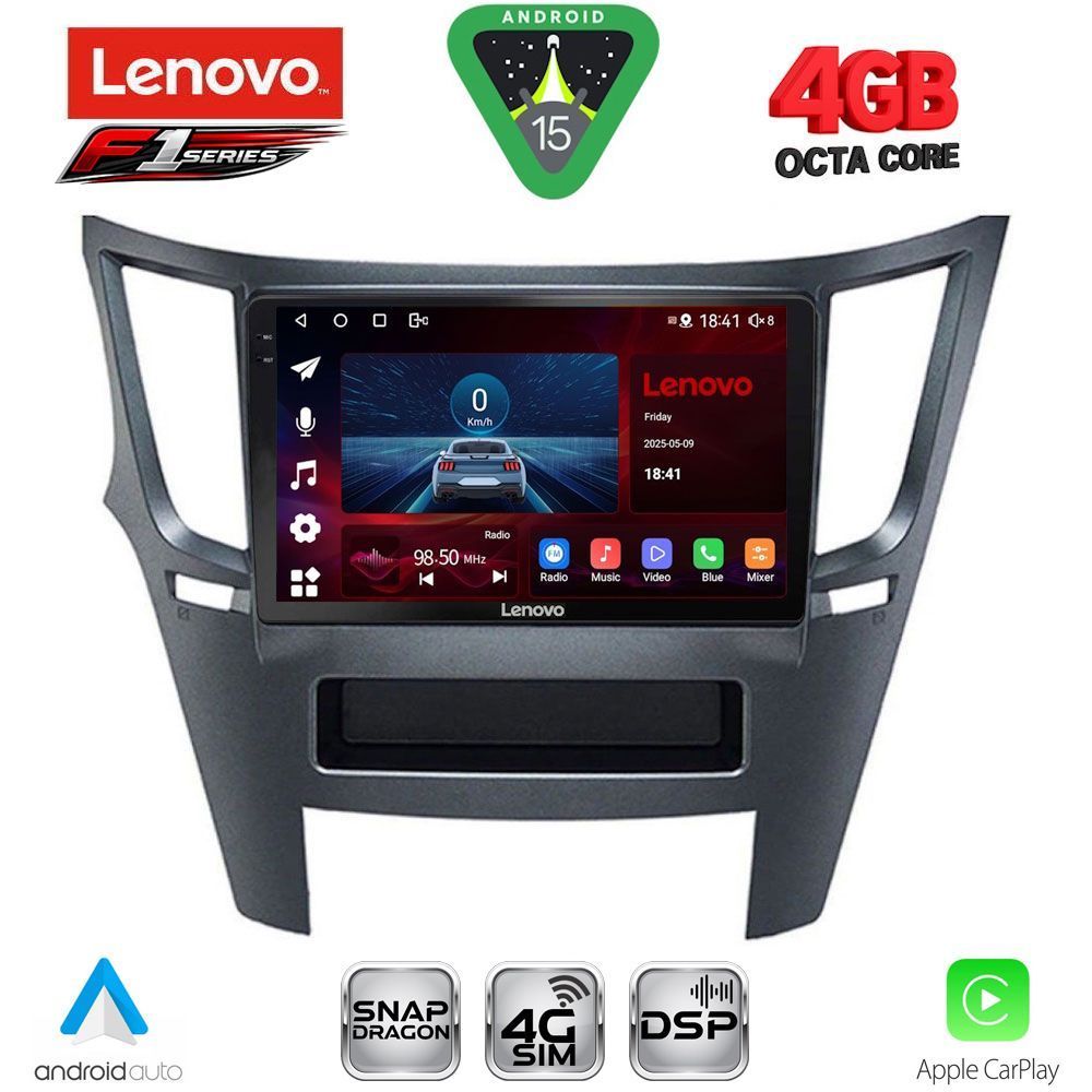 LENOVO SSQ 9667_CPA (9inc) MULTIMEDIA TABLET for SUBARU LEGACY – OUTBACK mod. 2009-2014