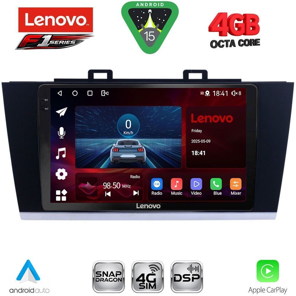 LENOVO SSQ 9668_CPA (9inc) MULTIMEDIA TABLET for SUBARU LEGACY – OUTBACK mod. 2014-2019