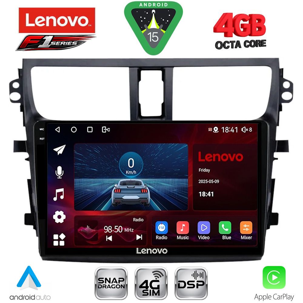 LENOVO SSQ 9674_CPA (9inc) MULTIMEDIA TABLET for SUZUKI CELERIO mod. 2015-2021